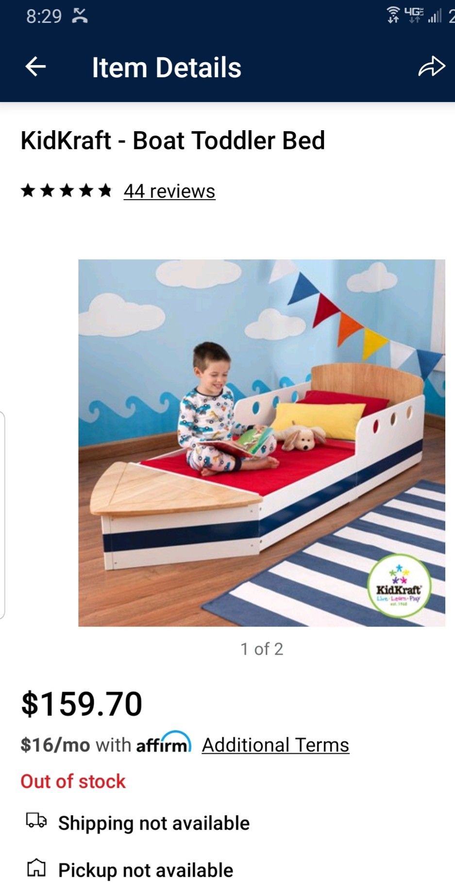 Awesome Boat Toddler Bed