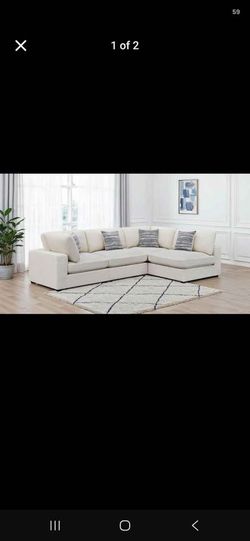 Luxury Serene 4-piece Upholstered Modular Sectional Sofa Beige