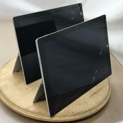 Lot Of 2 Microsoft Surface Pro 3 64GB (Broken Screen) 