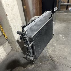 Mustang Radiator Fan And AC Condenser 