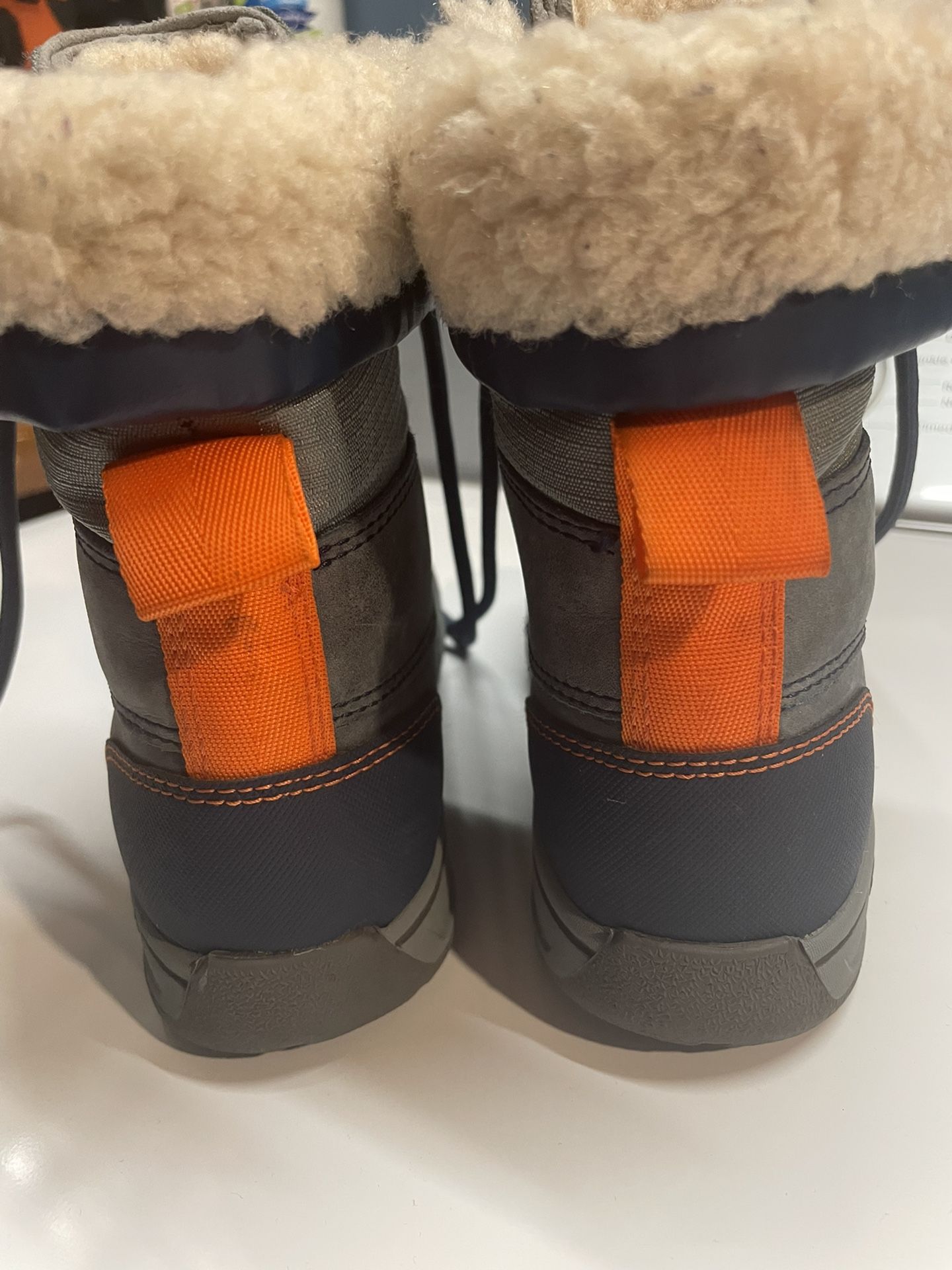 Ugg Butte Ii Ensign Blue Waterproof Leather Fur Boots