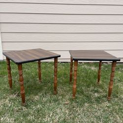 Set of 2 Vintage 70’s Side Tables or Plant Holders