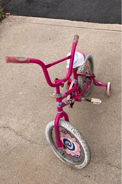 Used Huffy 16" Barbie Kids' Bike w/Training Wheels
