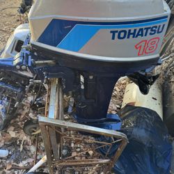 Tohatsu 18 Hp Outboard  Long Shaft 