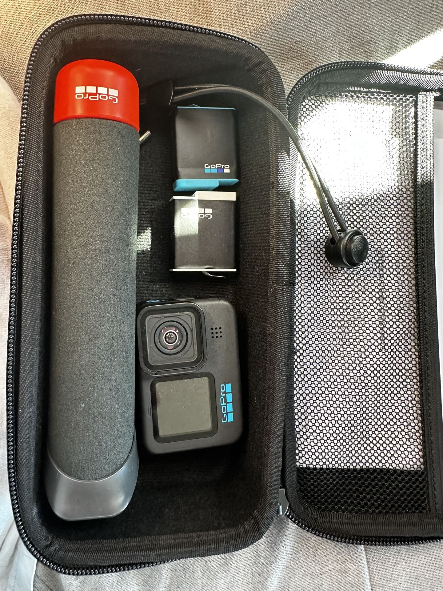 GoPro HERO10 Black + Case, 2 Batteries, Float Grip – Excellent Condition