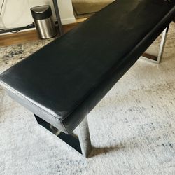 Black Ottoman/Couch Bench/Entry Way/Foot Rest