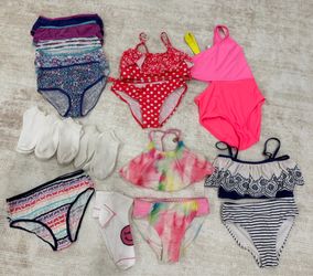 Girls kids swimsuit pool swim clothes size 7-10