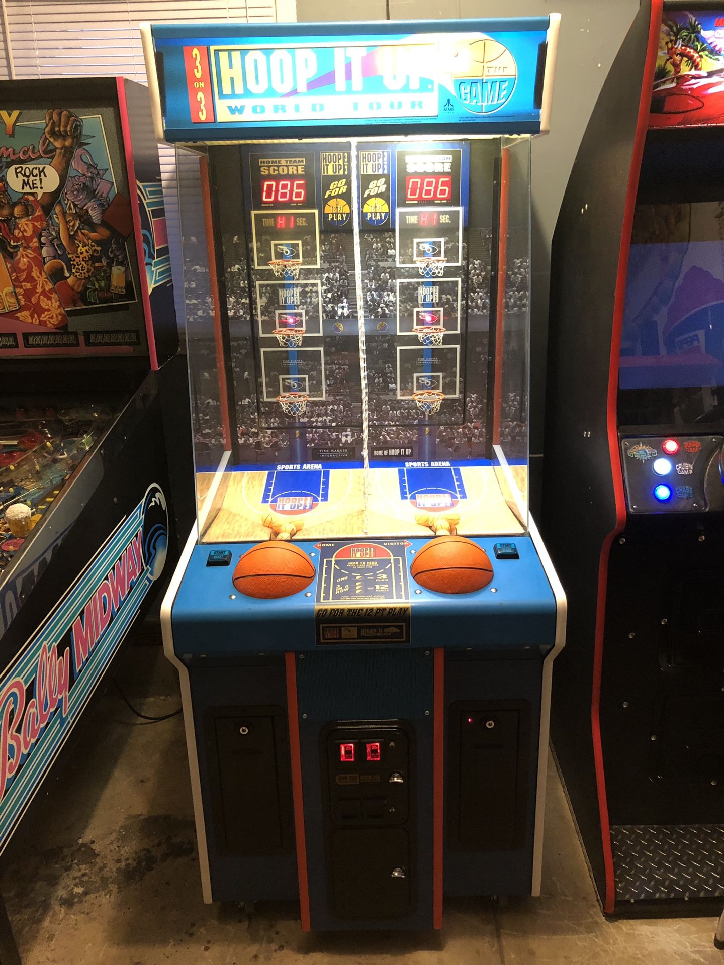 Atari hoop it up arcade game