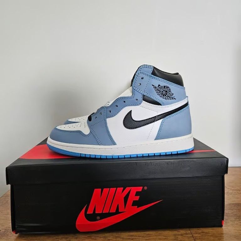 Men's blue sports shoes and sneakers