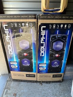 7000 Watts Dual 15” Dolphin Speakers