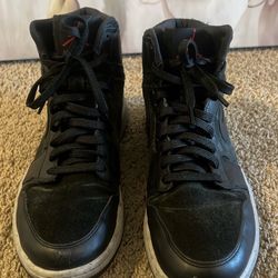 Classic Air Jordanf 1 Retro High “Black Suede / Gym Red”