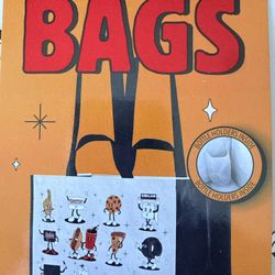 Costco Reusable Shopping Bags 4-Pack Kirkland Signature Cartoon Design New