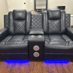 Reclining loveseat With LED lights 