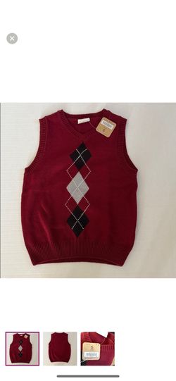 Crazy 8 Red Argyle Sweater Vest 