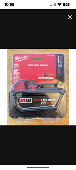 Milwaukee Extended Red Lithium Battery 5.0