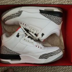 Nike Air Jordan 3 White Cement Sz 11