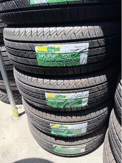 245/65/17 Tbb  #4 New Tires Mount & Balance // Set De 4 Llantas Nuevas Instaladas Y Balanceadas
