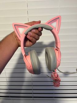 Razer Kitty Ear Gaming Headset – Pink / Quartz