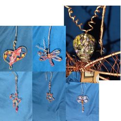 Rearview mirror sun catchers for car