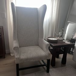 Beautiful French Linen Arm Chair