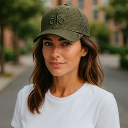 Alo Trucker Snapback Hat Adjustable Size Cap