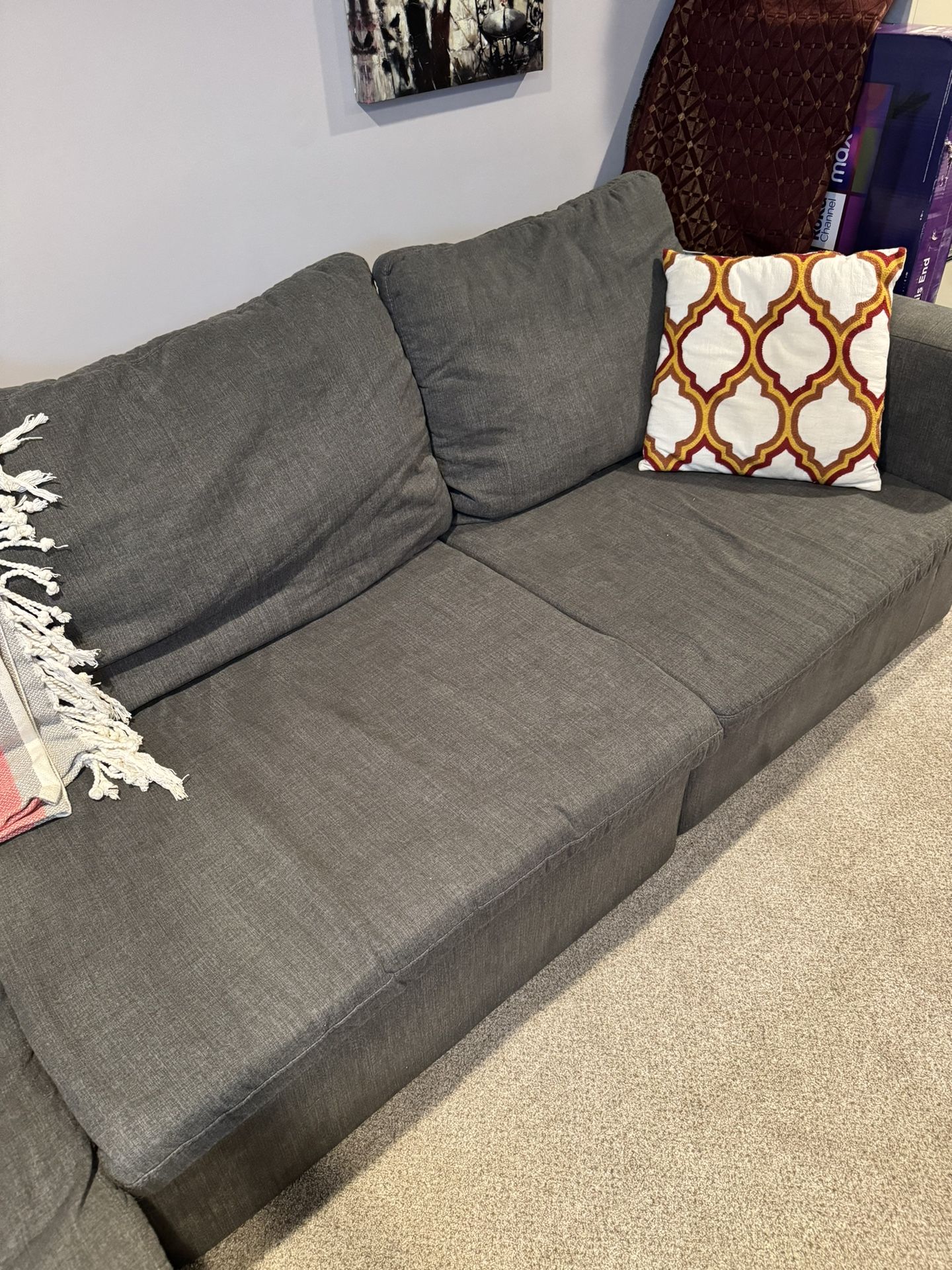 Modular Sofa Sectional - 4 Piece (3 Chairs + 1 Chaise)
