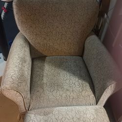 Nursery Rocker Chair With Ottoman