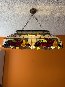 Stained Glass Fruit Chandelier Pool Table Light 36x16