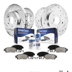 Detroit Axle - Brake Kit for 2007-13 Acura MDX ZDX 09-14 Honda Pilot Replacement 2009 2010 2011 2012