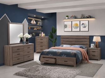 King & Queen bed w/ storage drawers 🛌 🤎