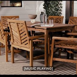 Outdoor Dinner Table Set 