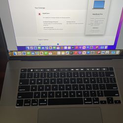 Apple MacBook Pro 16 inch Touch Bar ID AppleCare Warranty