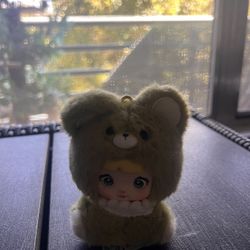 POP MART Dimoo Bear Costume Plush Keychain – Small Size – Like New