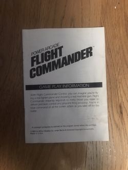 Atari 2600 Flight Commander Instruction Manual