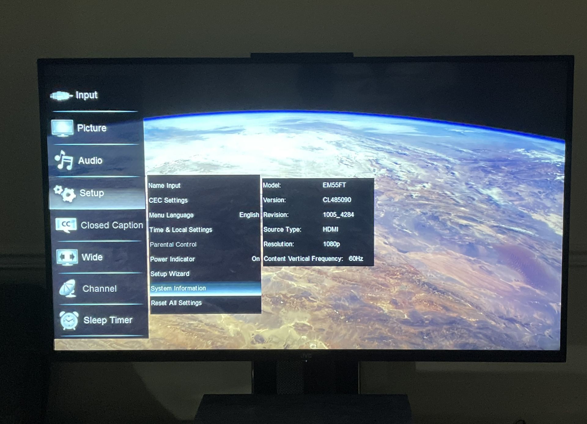55” 1080p LED TV - JVC EM55FT