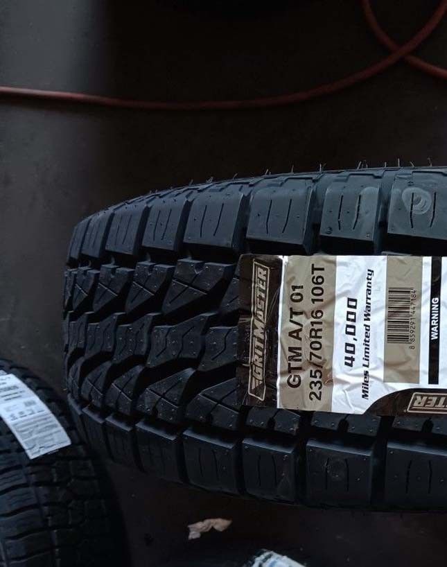 4 New Tires 235/70/16 Grit Master Tires