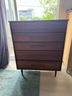 Mid century wooden dresser authentic 1960s 1950s