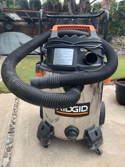 Rigid 16 gallon stainless steel 6.5 hp  shop vac