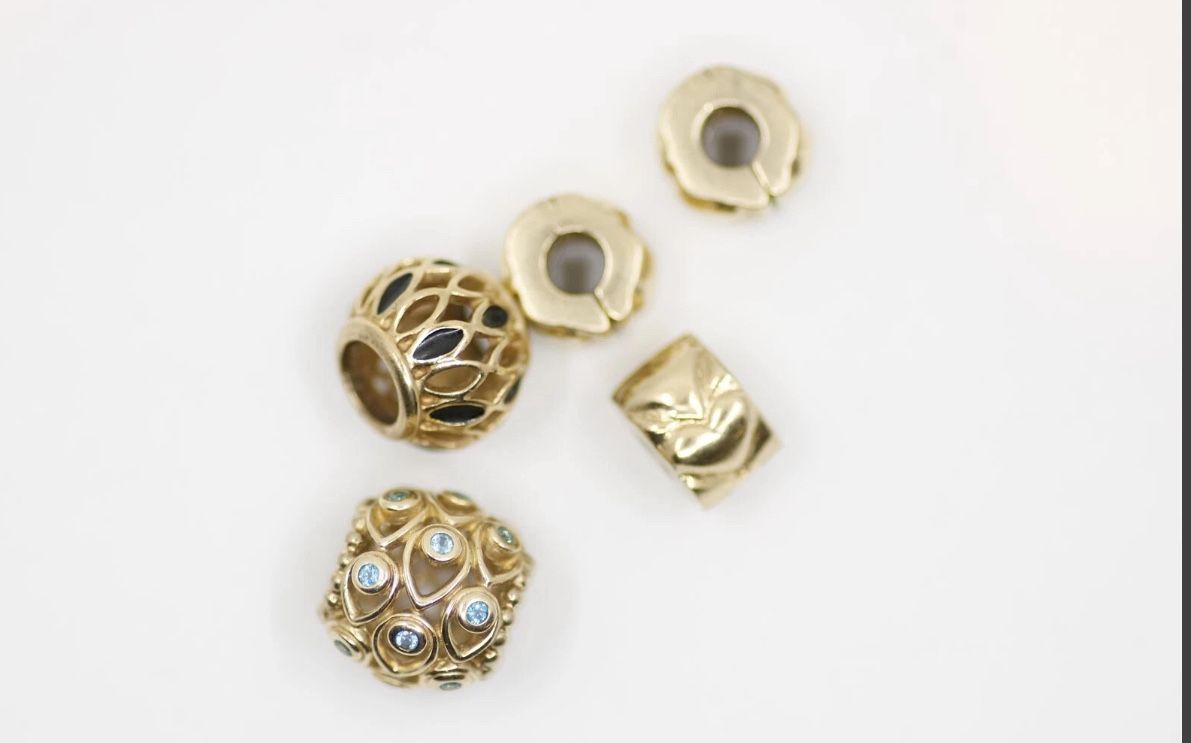 14k Gold Authentic Charms.