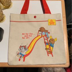 The Get Along Gang VINTAGE 1984/80s Kids Tote Bag Purse Greeting Co. Animals