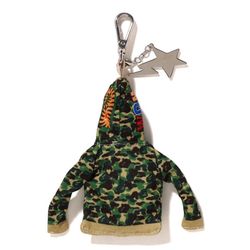 BAPE  SHARK FULL ZIP HOODIE KEYCHAIN GREEN ABC CAMO l A BATHING APE