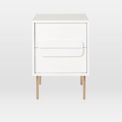 West Elm White Gemini Nightstands (2, Pair)