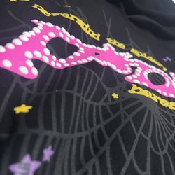 Sp5der Hoddie Black & Pink
