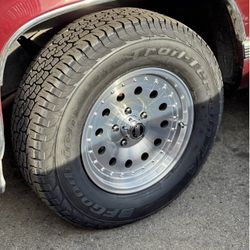 AR62 Outlaw 17x8 5x5 5x127 Rims Tires C1500 C10 Silverado 5 lug Wheels Tires