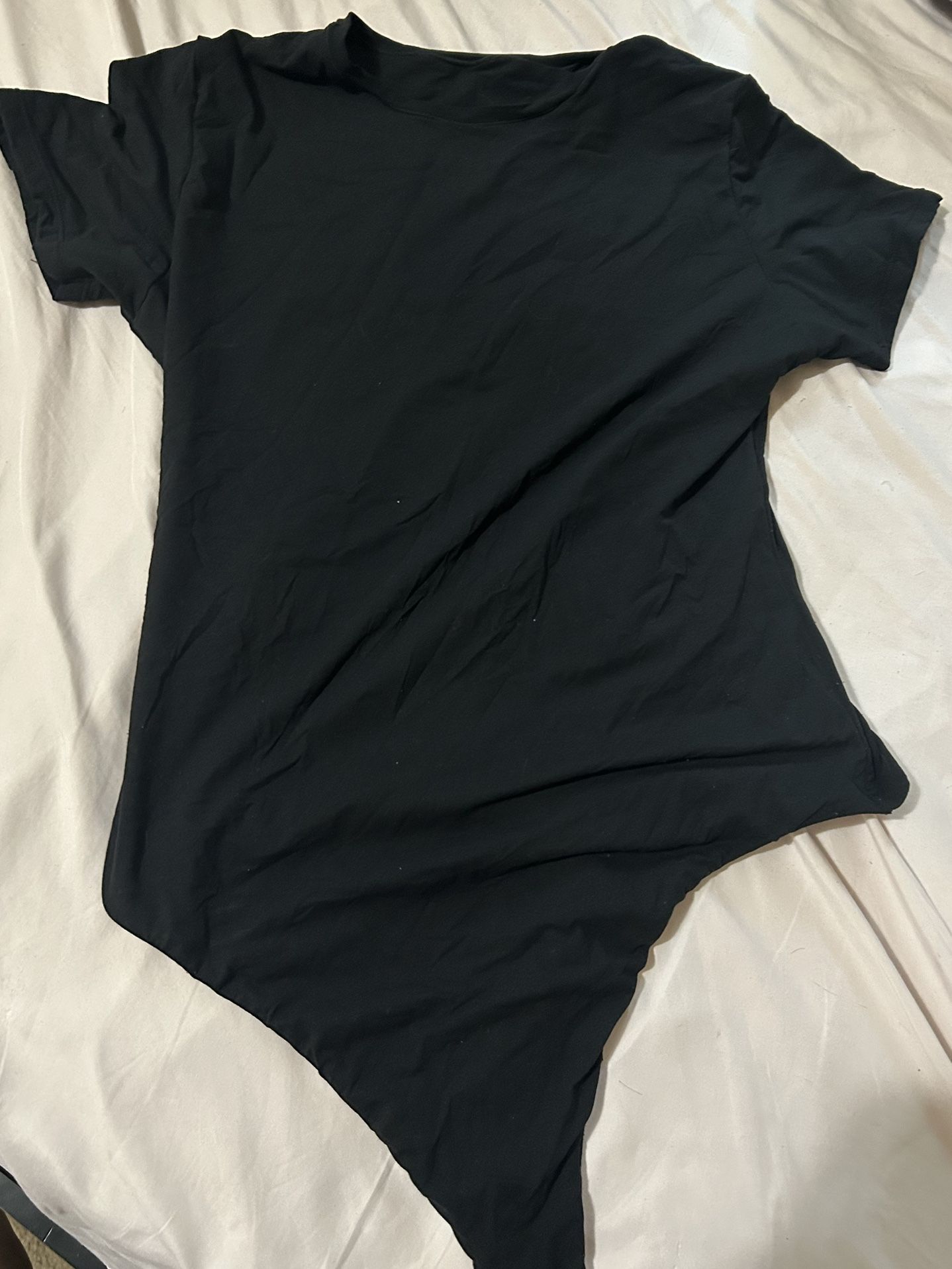 plain black body suit