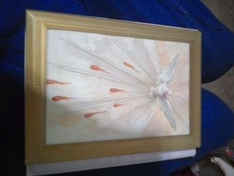 Framed Floral Art Print Gold Frame