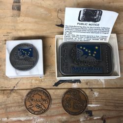 Alaska Silver Anniversary And Medallions 