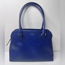 Kate Spade Greene Street Small Mariella Shoulder Leather Satchel Bag Ocean Blue