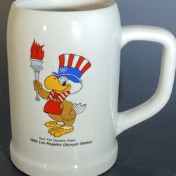Collectible 1984 Olympics Los Angeles USA Beer Stine Mug