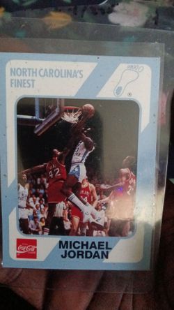 Michael Jordan college basketball card